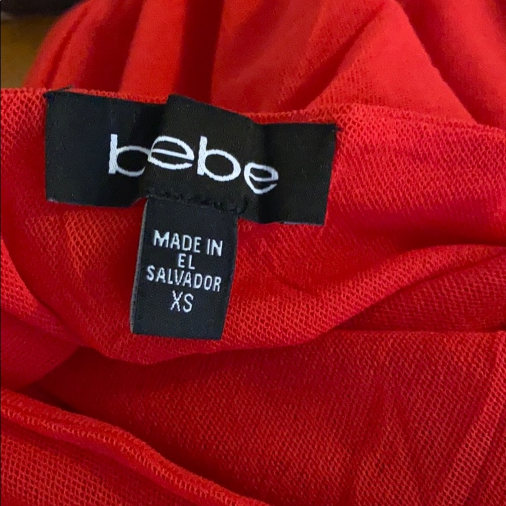 Red sheer top - Picture 3 of 3